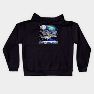 Santa's Hog Kids Hoodie